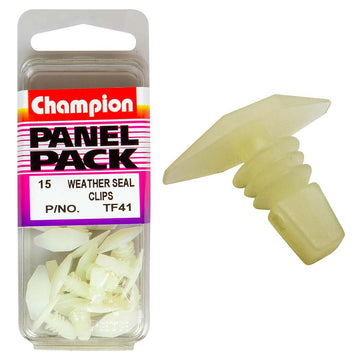 Champion Universal Weather Seal Clip White 15 pack
