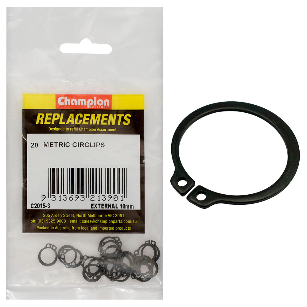Champion 10M External Circlip -20pk | ISL