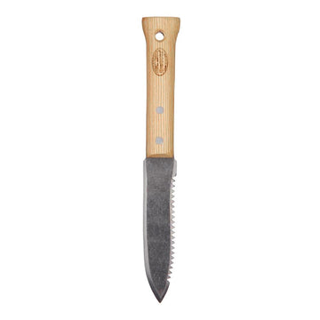 Dewit Serrated Farmers Dagger with ash wood handle and dual-edge blade