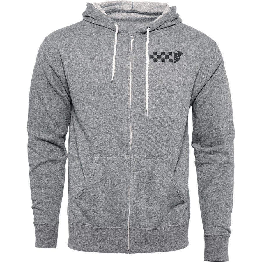 Thor Mx Hoody Checkers Zip Grey Small | Formula