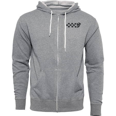 Thor Mx Hoody Checkers Zip Grey Small | Formula