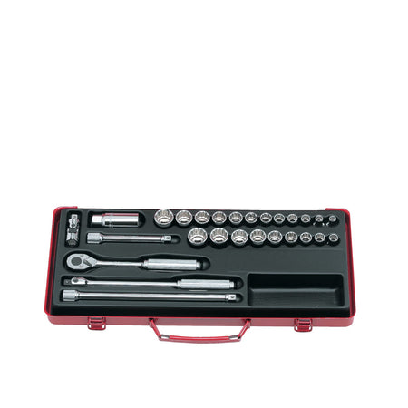 Koken 3206AM Socket Set 12pt 27pc 3/8"Dr 3/8-7/8" & 7-22mm | Hobeca
