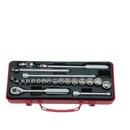 Koken 3210M Socket Set 6 & 12pt 22pc 3/8"Dr 6pt 6-12mm & 12pt 13-22mm | Hobeca