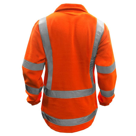 Clearance - Hi-Vis TTMC Polar Fleece Jacket, Orange -Size 3XL | Esko