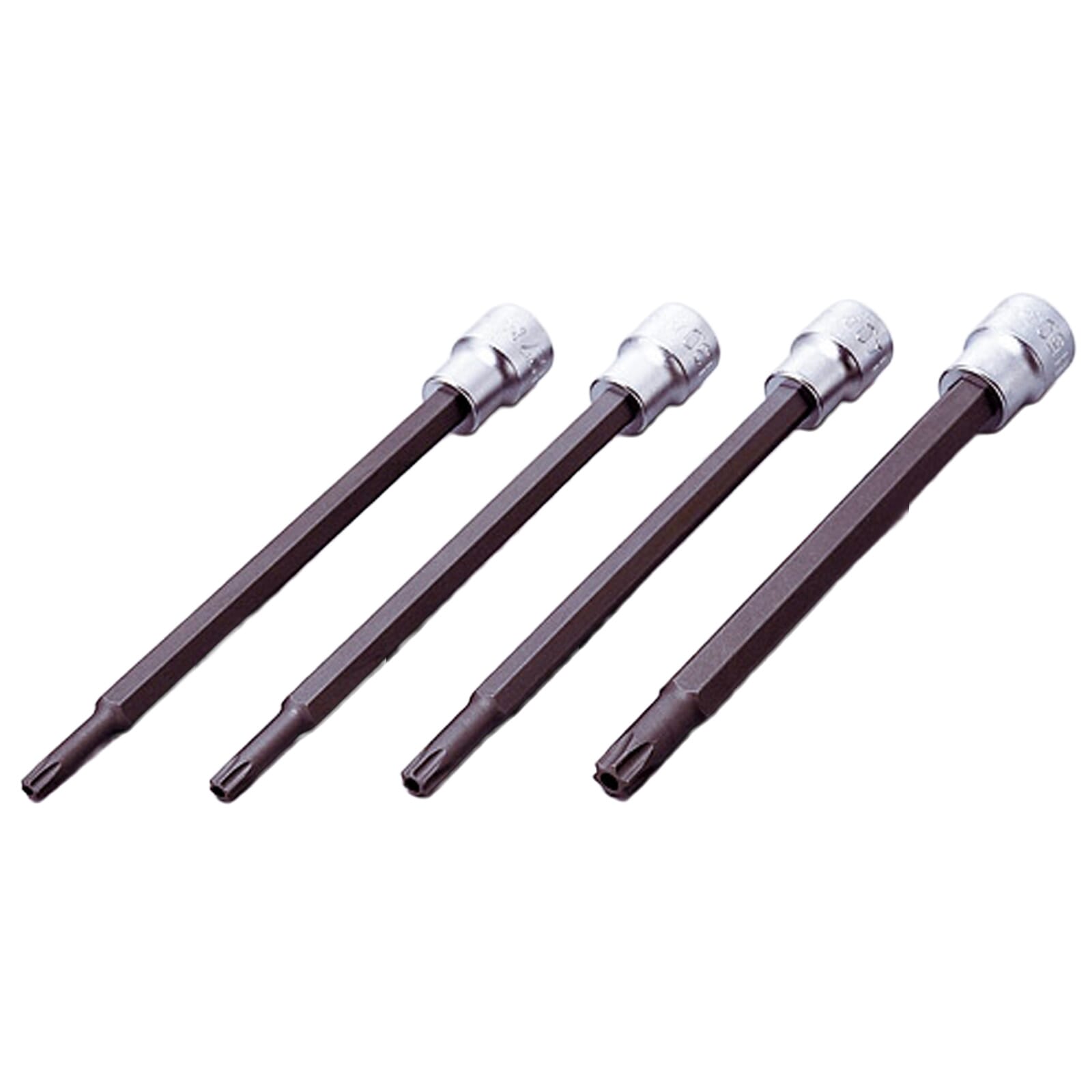 Koken 3247 Tamper Proof Torx Bit Socket Set 4pc 3/8"Dr TH27-TH50 | Hobeca
