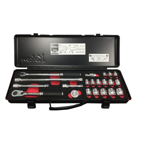 Koken 3/8" Dr 21pc Z Series Socket Set Metric 7 - 22mm (6 pt) | Hobeca