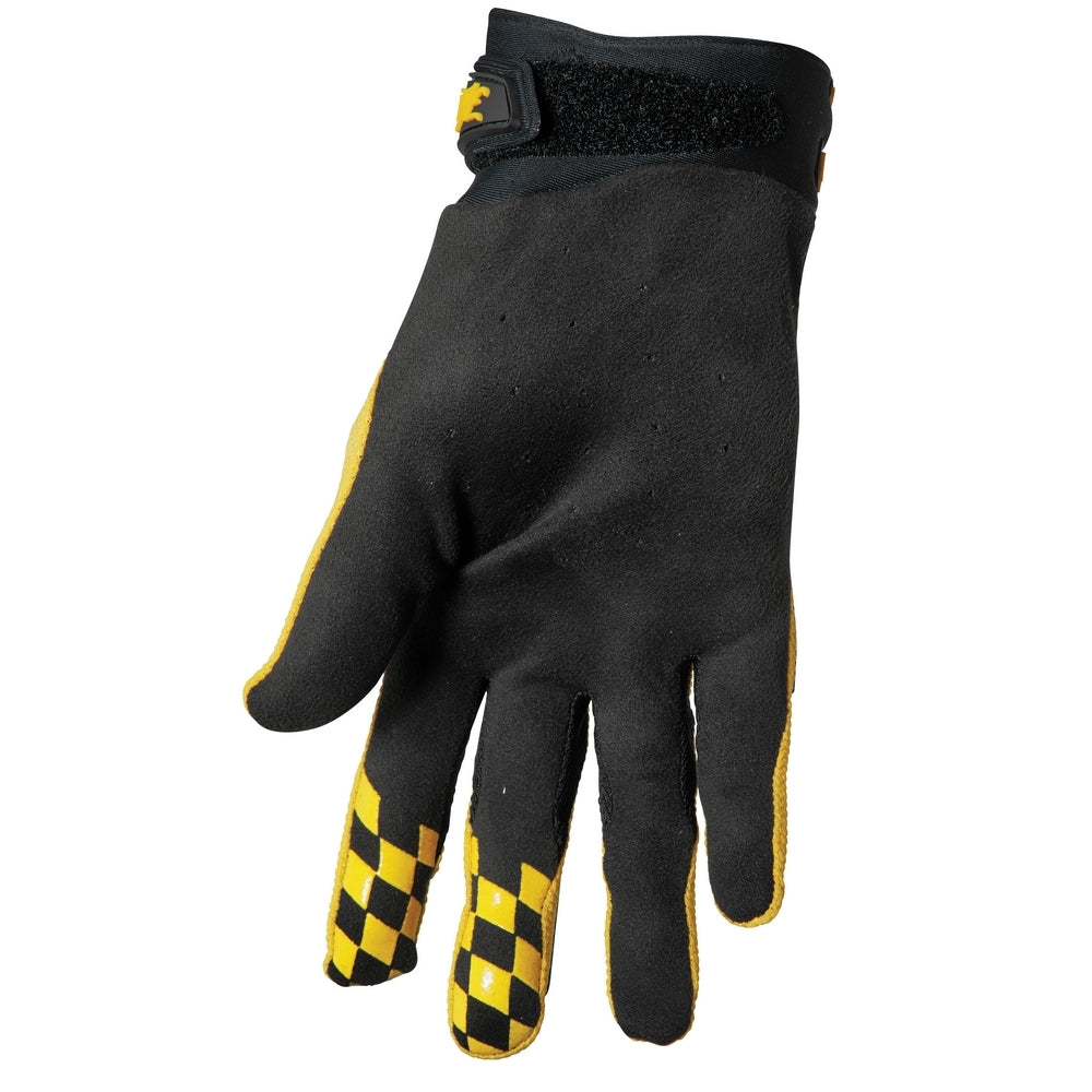 Glove S23 Thor Mx Hallman Digit Black/Yellow Large | Formula