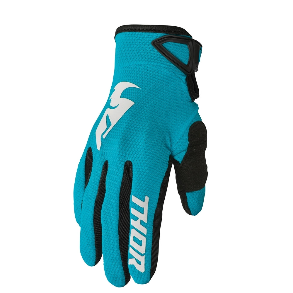 Glove S23 Thor Mx Sector Women Aqua/White Large | Formula