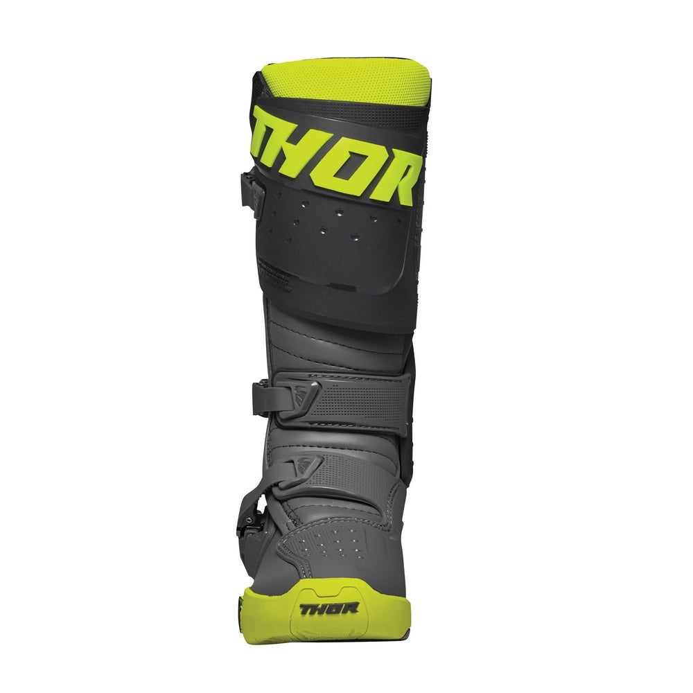 Motorcross Boots Thor Mx Radial Mens Grey Fluro Yellow Size 9 | Formula