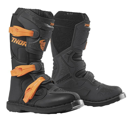 Motorcross Boots Thor Mx Blitz Xp Youth Charcoal/Orange Size - 3411-0512