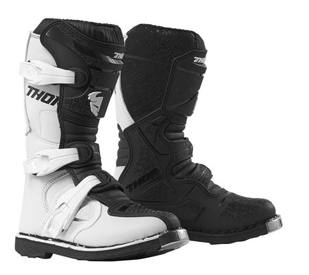 Motorcross Boots Thor Mx Blitz Xp Youth White/Black Size - 3411-0532