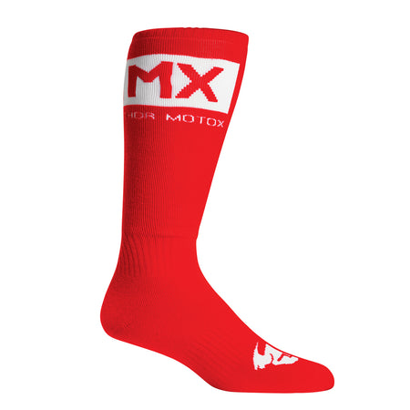 Socks S22 Thor Mx Red/White Size 10-13 ## | Formula