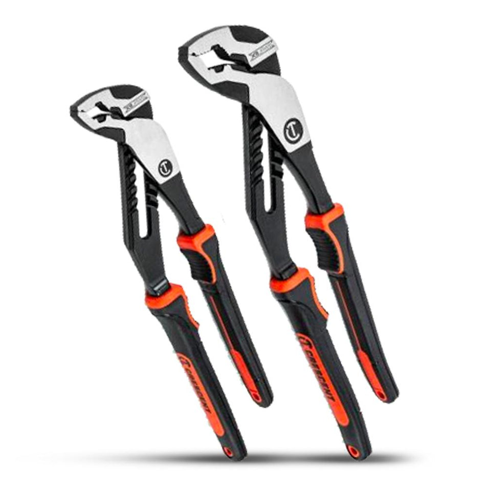 2 Pc. Z2 K9 Straight Jaw Dual Material Tongue and Groove Plier Set - 200mm/8inch & 300mm/12inch