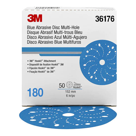 3m 321u 36176  Blue Hookit Disc 150mm 180g