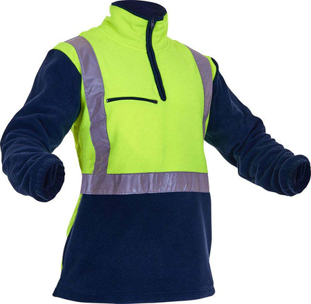 Esko D/N Polar Fleece 1/2 Zip Tunic - 380gm - Yellow/Navy