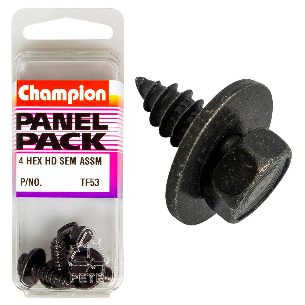 champion 12g x 3 4in hex ph s tap set screw 4pk