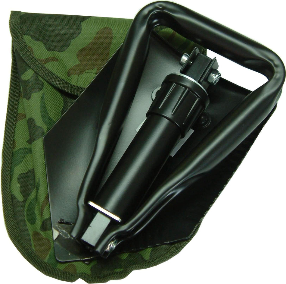 Xcel Folding Camp Shovel 3-Fold in Camo Pouch