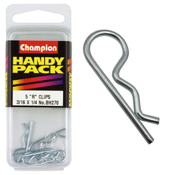 Champion R-clips 3/16 in to 1/4 in shaft diameter pack of 5
