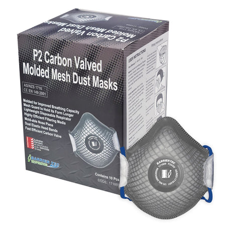 Clearance - Esko P2VOV Moulded Carbon Mesh Masks Box/10