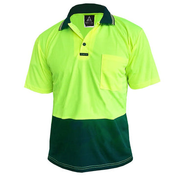 Clearance - Esko Hi Vis-Polo Shirt, SS, Yellow/Green