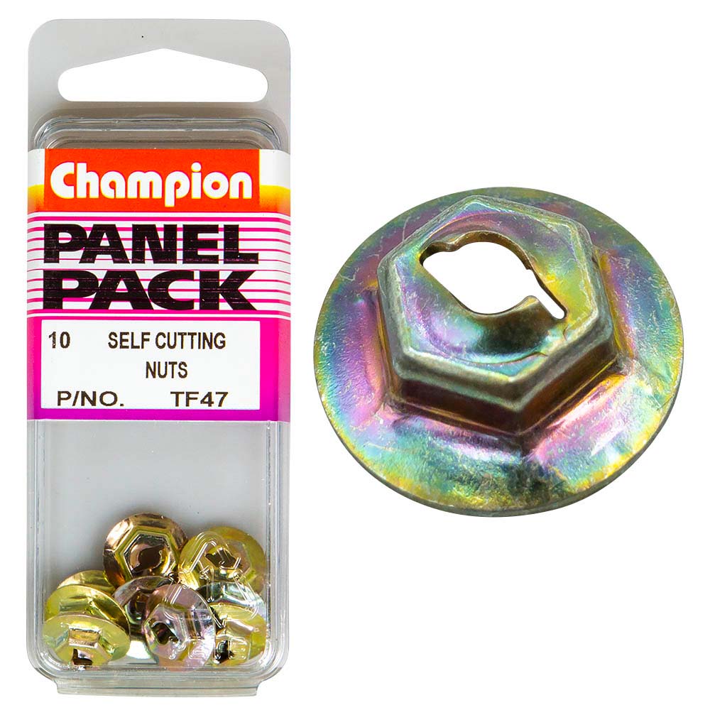 champion 1 8in self cutting nut 10pk