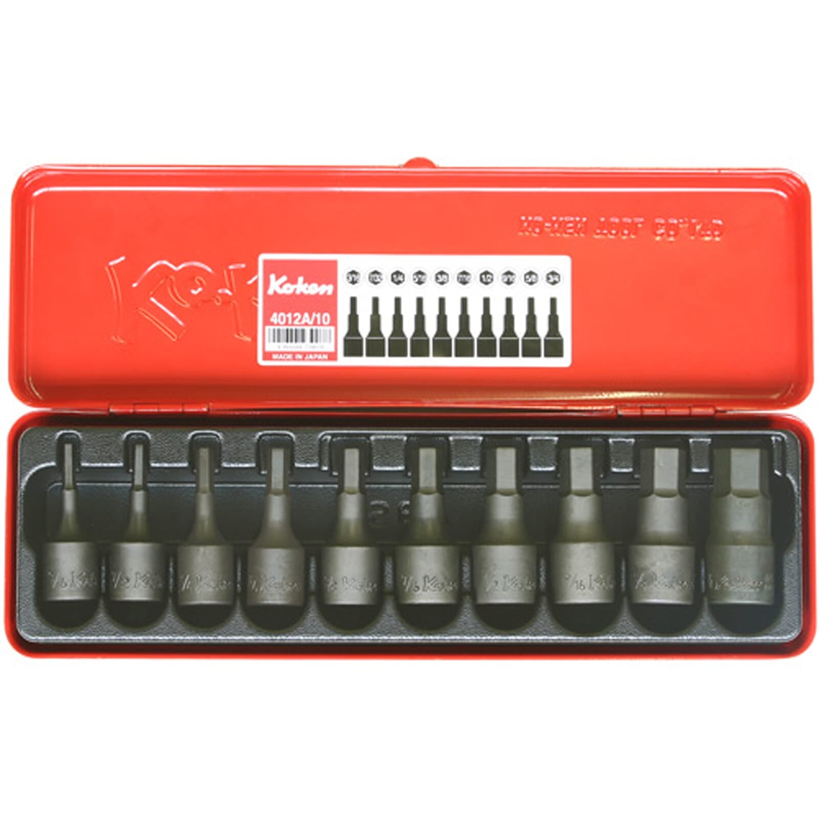 Koken 4012M Inhex Bit Socket Set Case Only | Hobeca