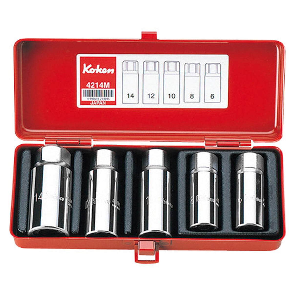 Koken 4214M stud puller set 5 piece 1/2 inch drive 6 to 14mm