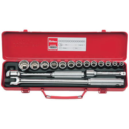 Koken 4230A metal case for 1/2 inch drive socket set