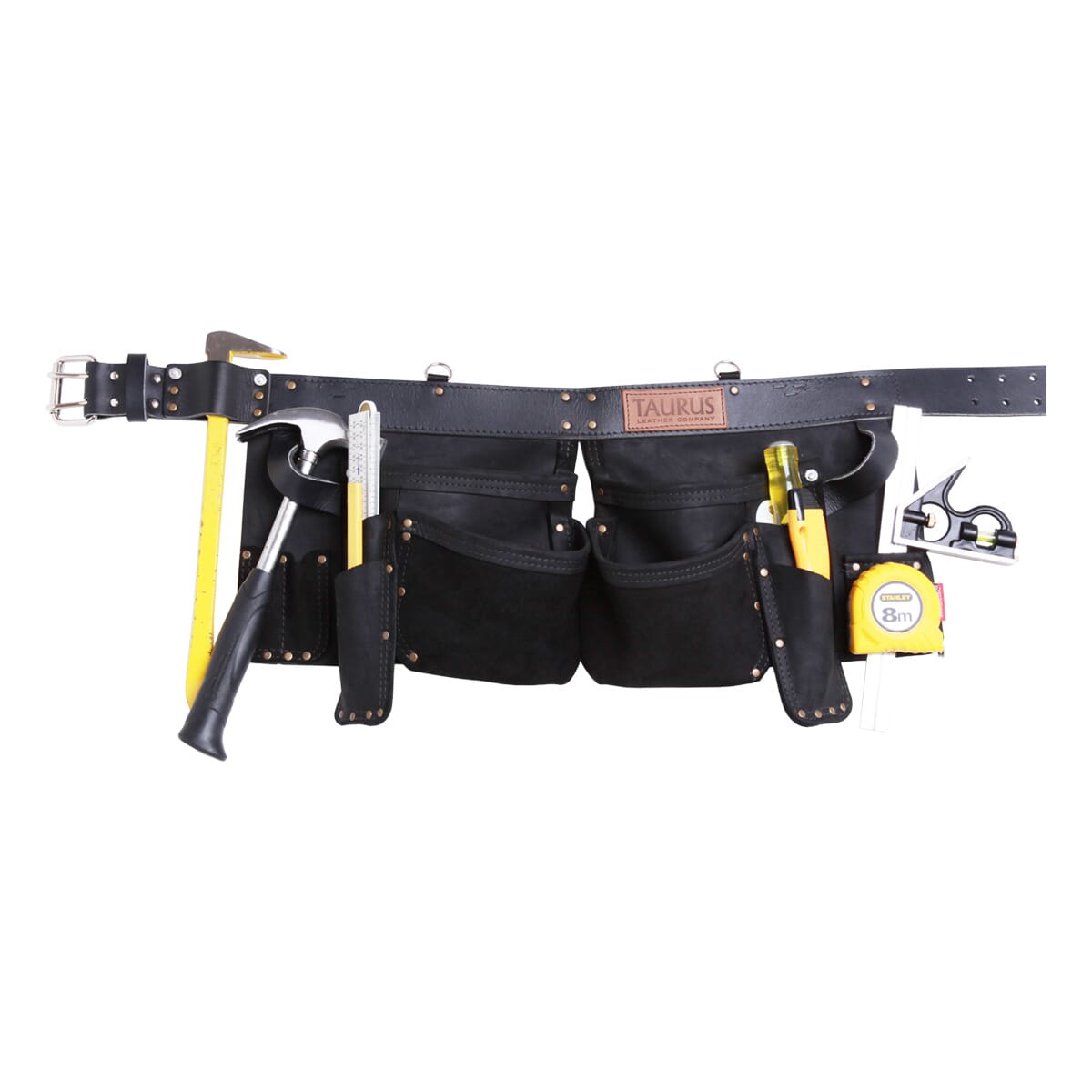 Taurus Leather PRO4 Split Leg Apron Blk Leather Belt | Hobeca