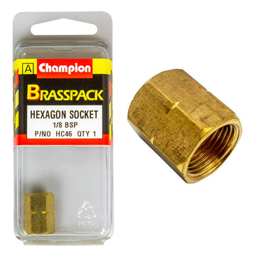 Champion Brass 1/8 inch hex socket, single pack