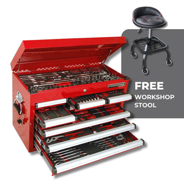 Powerbuilt 248pc Complete Tool Chest & Assorted Tools with *Free Workshop Stool