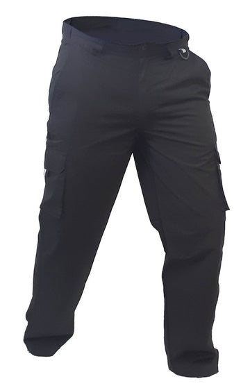 Esko 100% Cotton Cargo Trousers - Black