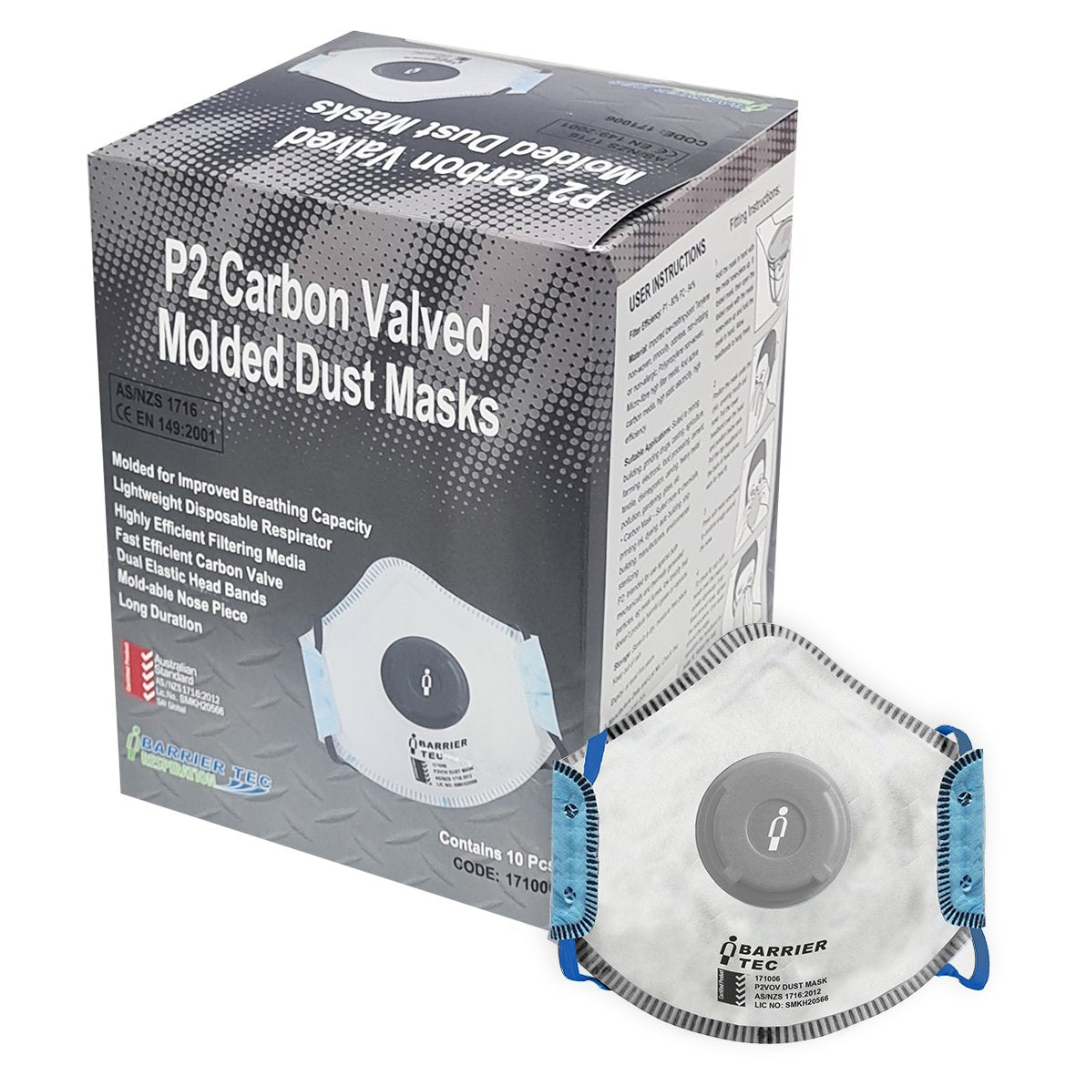 Clearance - Esko P2V OV Moulded Masks Box/10