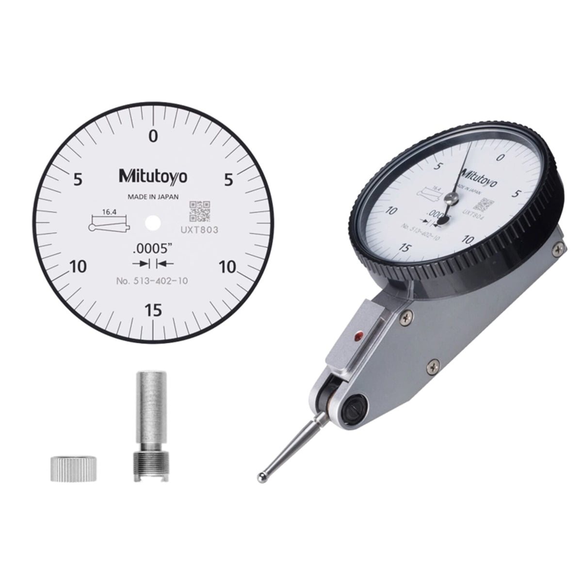 Mitutoyo Dial Test Indicator .03" x .0005" Basic Set | Hobeca