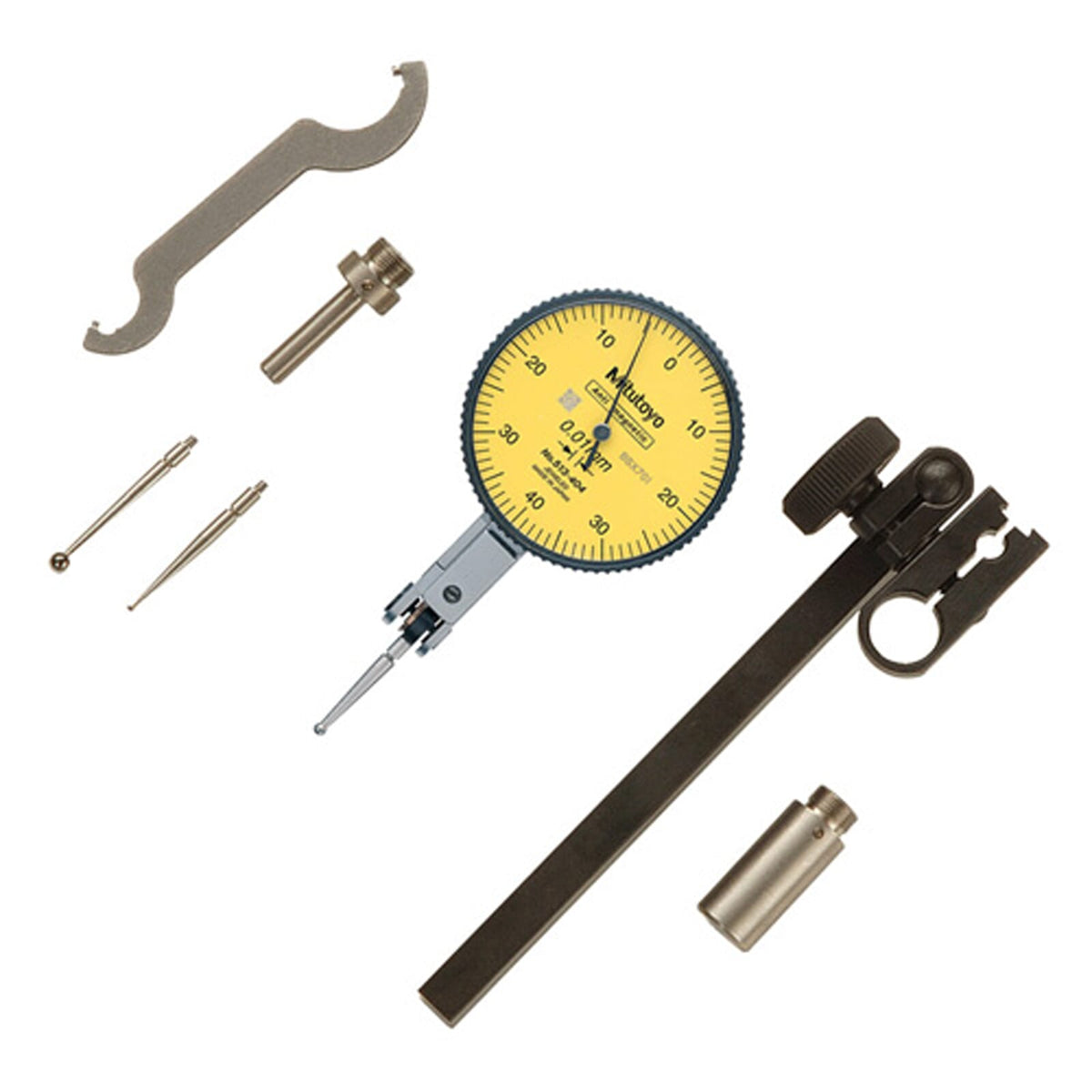 Mitutoyo Dial Test Indicator 0.8mm x 0.01mm Full Set | Hobeca