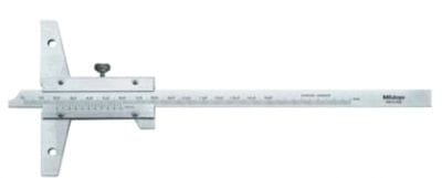 Mitutoyo Vernier Depth Gauge 0 - 200mm x 0.02mm with Fine Adjustment