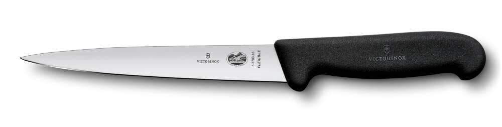 Victorinox Filleting Knife 5.3703.20cm Black Handle | Hobeca