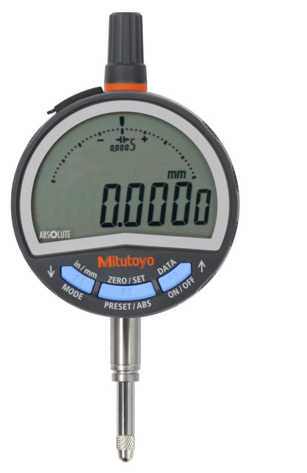 Mitutoyo Digimatic Indicator ID-CNX 0.5"/12.7mm x Selectable Resolutions with flat back
