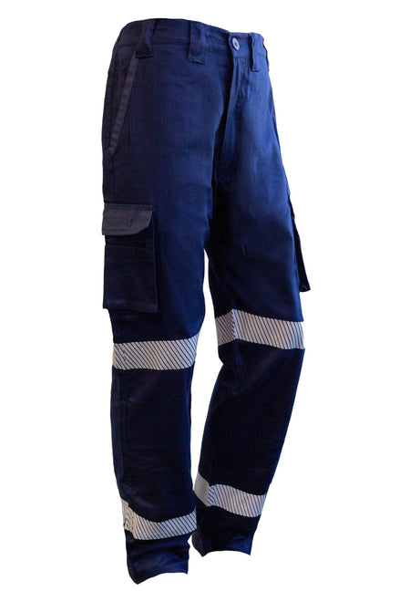 Esko Cargo Trousers, Ripstop, Reflective, Navy -Size 102