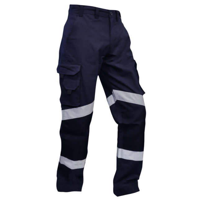 Clearance - Esko Cargo Trousers, Ripstop, Tape, Navy - Size 117