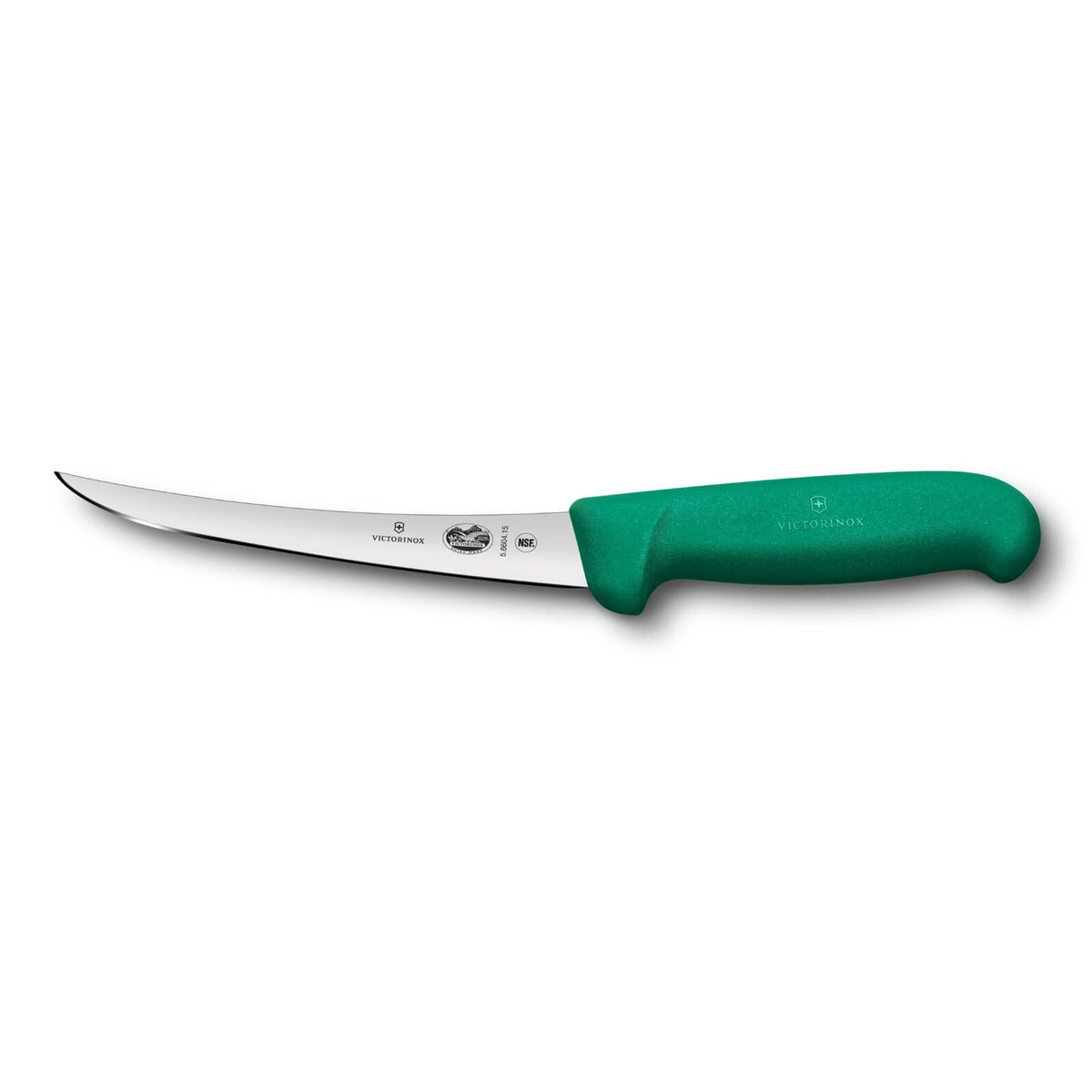 Victorinox Boning Knife 5.6604.15cm Curved Blade Green Handle | Hobeca