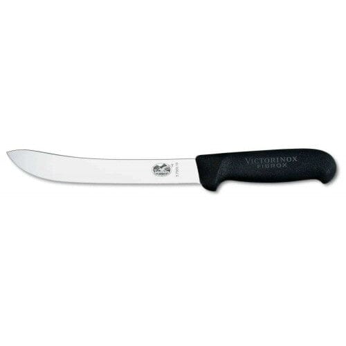 Victorinox Butcher Knife, 18cm Black Handle | Hobeca