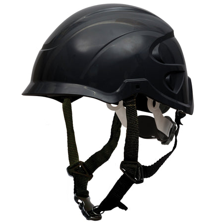 Nexus SecurePlus Ratchet Adj Non-Vented Helmet + SecurePlus Chinstrap - Black | Esko