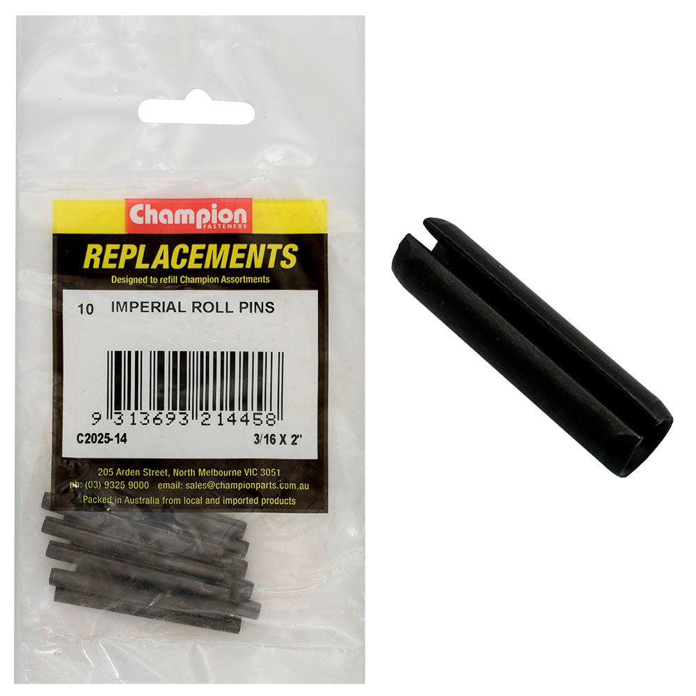 Champion 3/16 x 2in Imperial Roll Pin -10pk | ISL