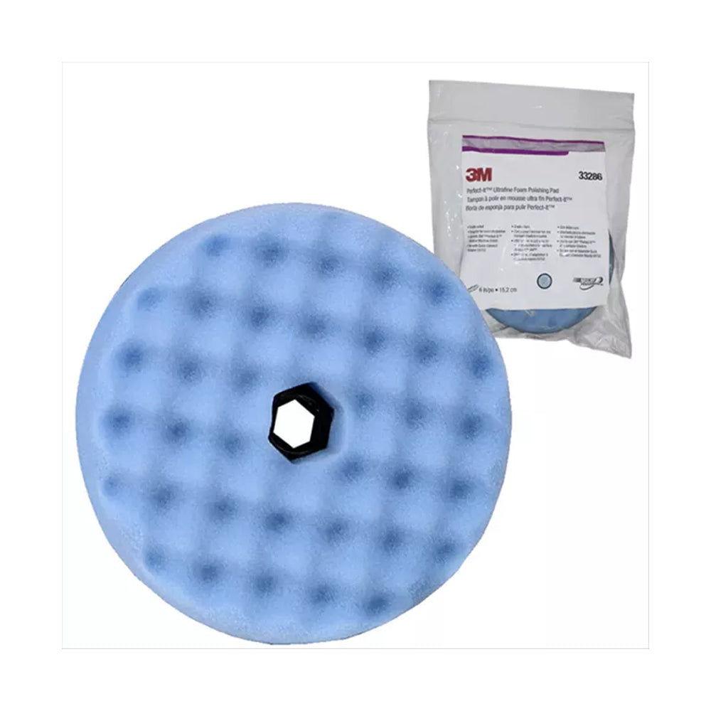 3m 33286 Perfect It Ultra Fine Foam Polishing Pad 6" Blue | Formula
