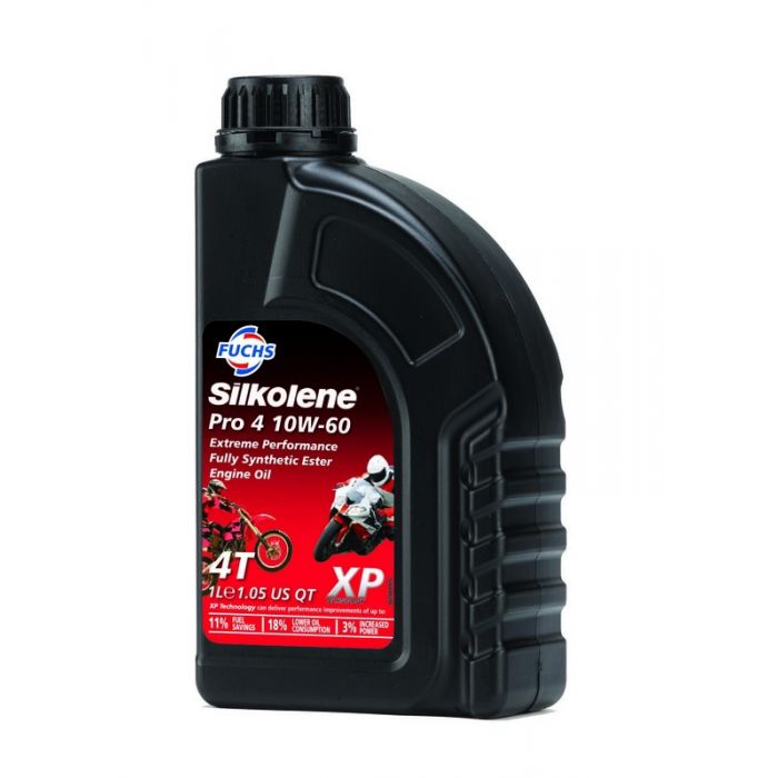 Silkolene Pro 4 10w-60-Xp (1l) Extreme Performance Fully Synthetic Ester Engine Oil | Formula
