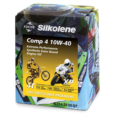 Silkolene Comp 4 10w-40 - Xp (4l) Extreme Performance Synthetic Ester Based Engine Oil | Formula