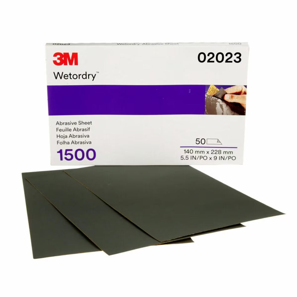 3m 401q 2023 Wetordry Abrasive Sheet 1500g
