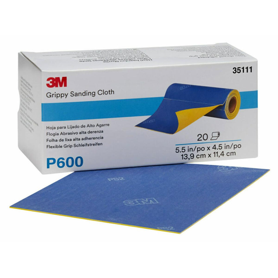 3m 35111 Grippy Sanding Cloth 600g