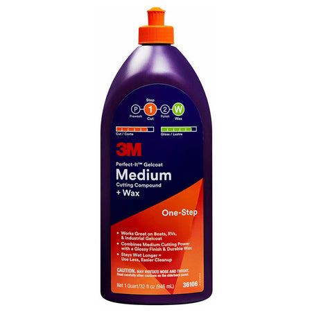 3m 36106 Perfect It Gelcoat Medium Cutting Compound 946 ml | Formula